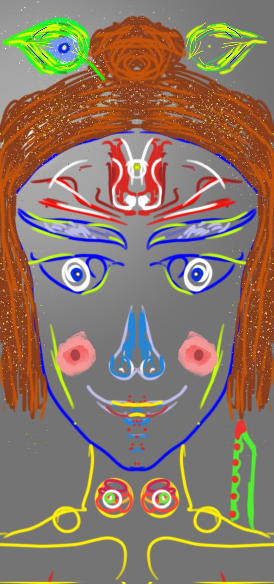 dsf_go's tweet photo. Latest art on board by Harshmegh P

Name-Om shri krishnaya namaha

Discription-Dark-Complexioned Lord

Selling for 10 ETH
https://t.co/6afTitzfSE
Visit 👆👆 for more like these 

#NFTProject #NFTartwork #NFTartist 
Do visit for more arts like these 

Thank you. https://t.co/NodshFNmIh