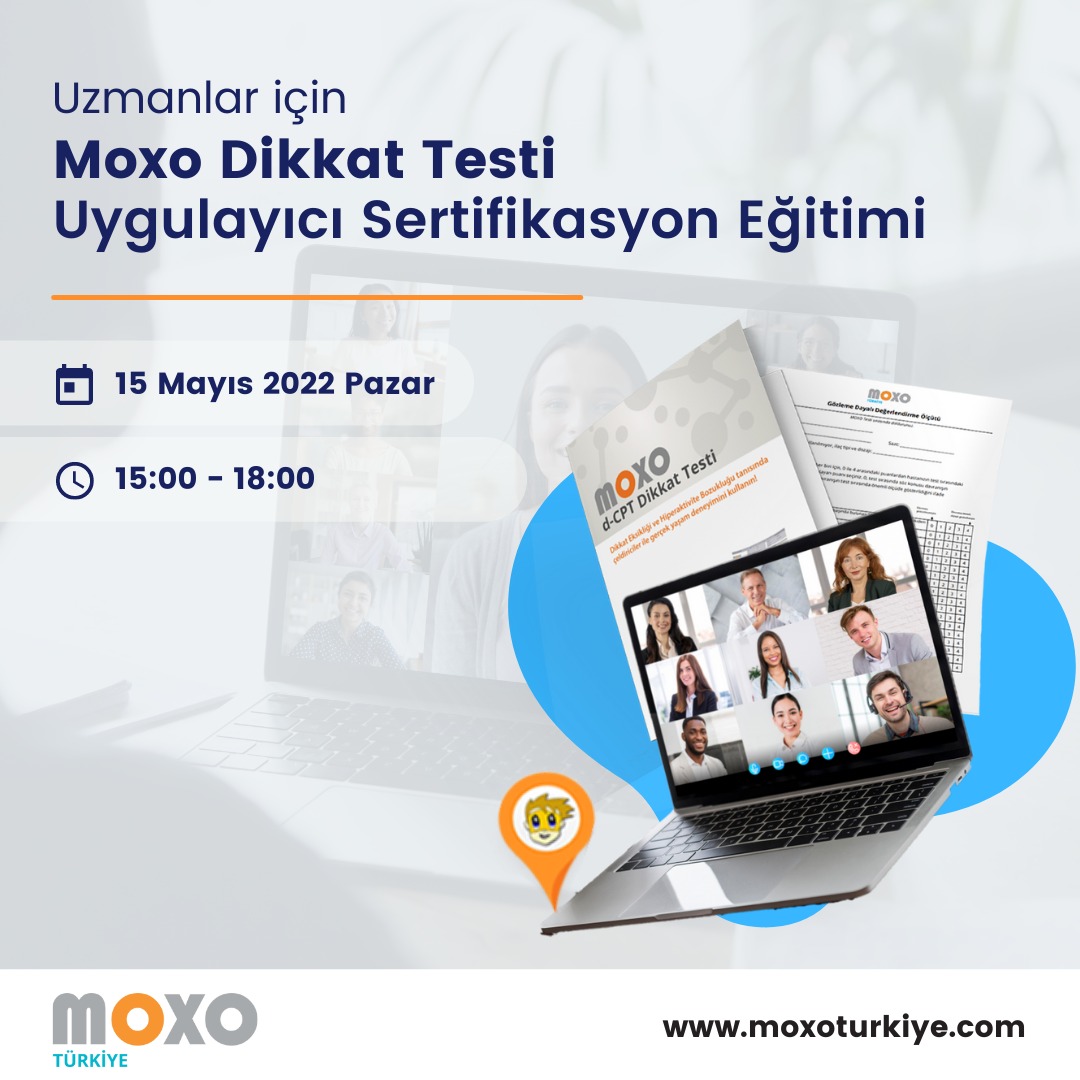 Moxo Dikkat Performans Testi Online Uygulayıcı Sertifikasyon Eğitimi  15 Mayıs 2022 Pazar günü 15:00’da Zoom konferans uygulamasından gerçekleştirilecektir…

Bilgi ve başvuru için linke tıklayabilirsiniz moxoturkiye.com/moxo-dikkat-te…

#eğitim #moxo #dikkattesti #psikolog #psikiyatrist