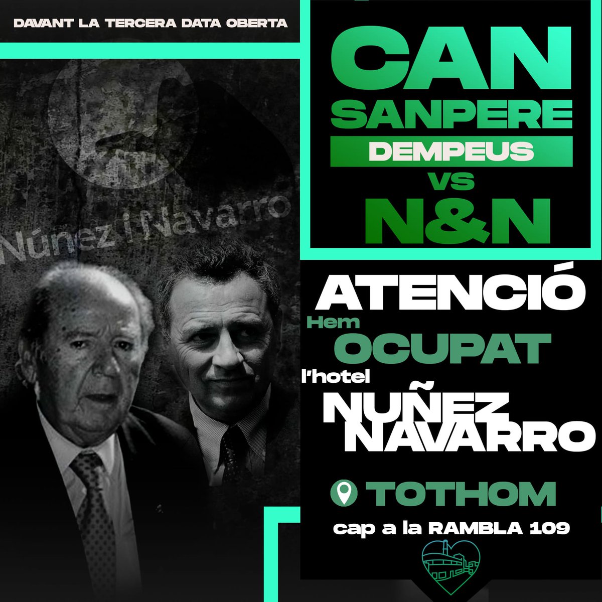 CanSanpere_'s tweet photo. SEGUIM AQUÍ, TOTHOM CAP A RAMBLA 109 💥💥💥✨✨✨✨✨✨💚💚💚 https://t.co/3bqC2z93DF