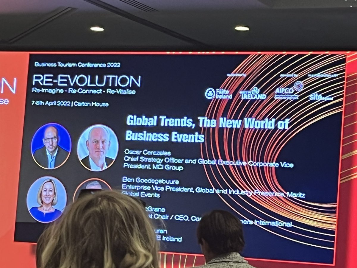 Excellent morning at the <a href="/AIPCO_Ireland/">AIPCO</a> Business Tourism Conference.  

Now listening to <a href="/WeAreMCI/">MCI</a>’s own Oscar Cerezales on the New World of Business Events as part of an amazing global panel 
#AIPCO2022