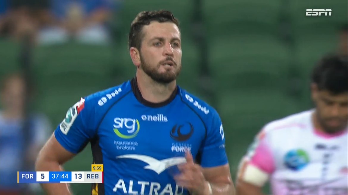 ScrumESPN's tweet photo. 37'- Descuenta #WesternForce gracias al try de Manasa #Mataele
🔵 5 - 13 ⚪
⭐ @StarPlusLA.
https://t.co/HCBj09mcn8
#MiraloEnStarPlus https://t.co/zCle5HTKbA