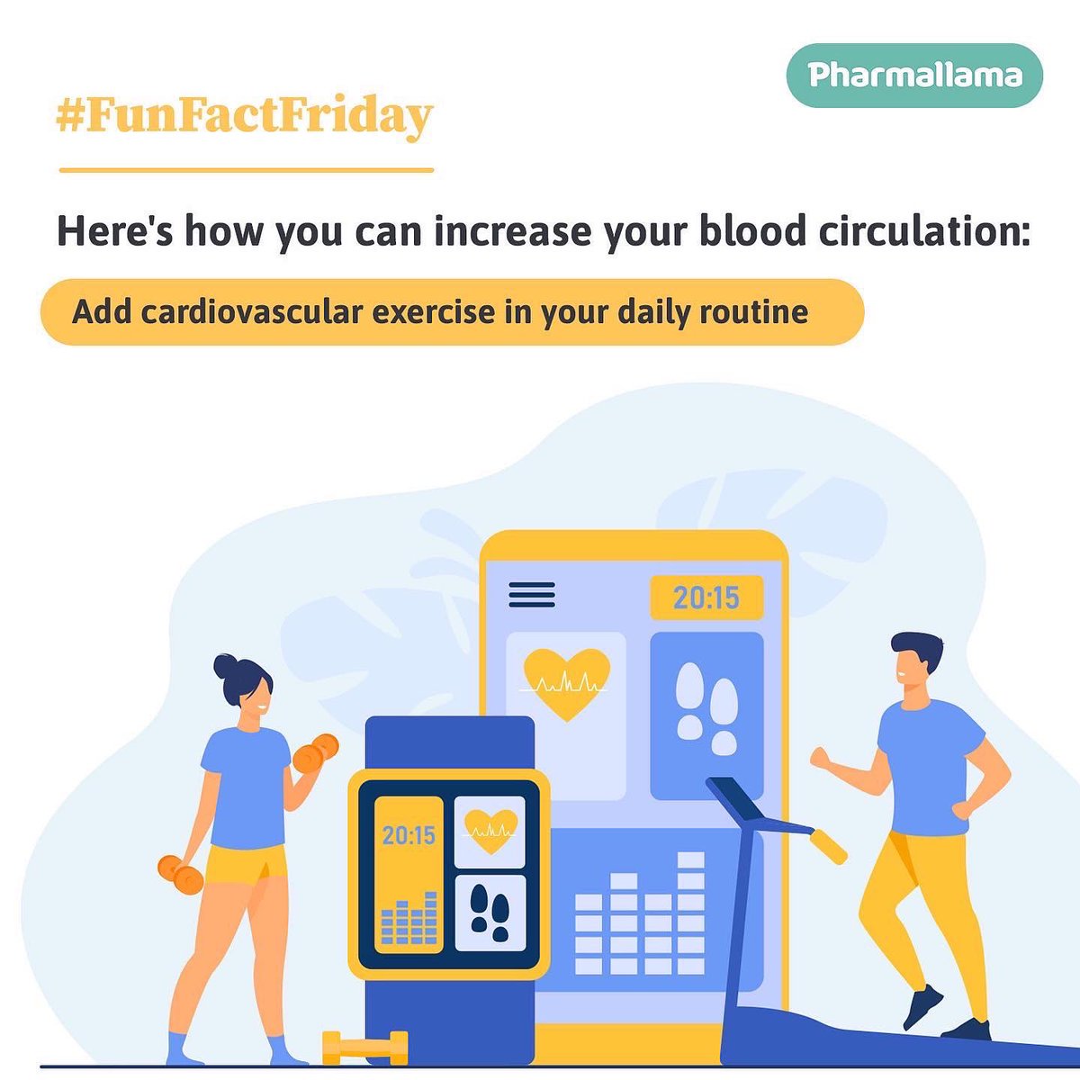 pharmallama's tweet photo. It’s time for #FunFactFriday with us! 
Follow these quality tips and strive towards a healthier and a happier version of yourself everyday ✨

#FridayFacts #HealthCareIndia #HealWithHappiness https://t.co/4aqC7HLVuP