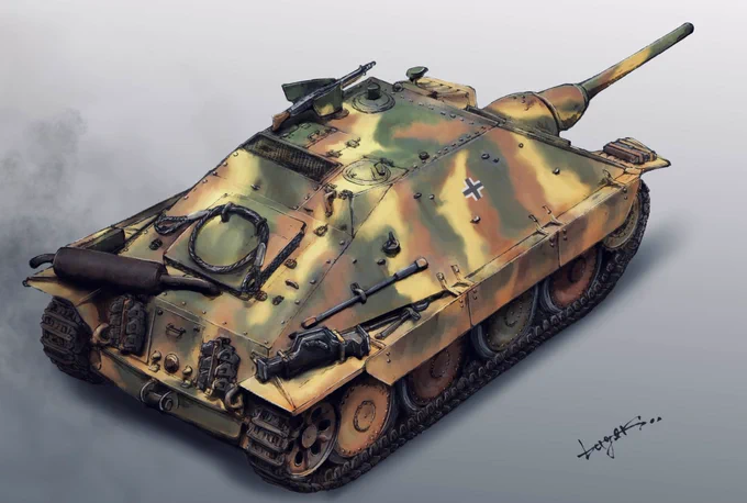 Jagdpanzer 38(t) STARR
シュタール搭載型ヘッツァーです
かわいいでしょ?🐢💓
これでも駆逐戦車w 