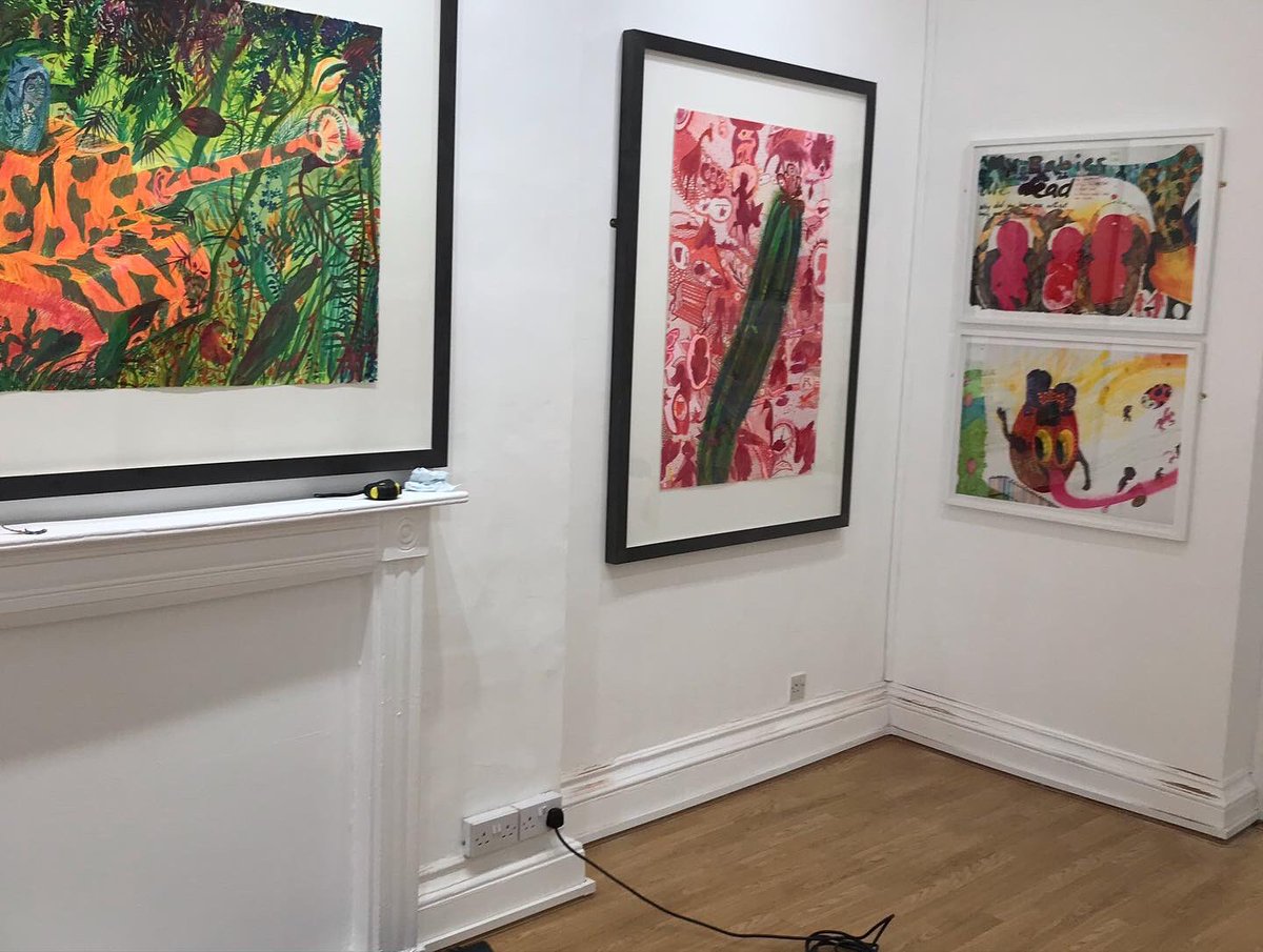 FozAndrew's tweet photo. Very excited to announce that my work has been installed at the #zarigallery, open to public 22nd April, PV Tuesday 12th April. All welcome https://t.co/giKytEEow9