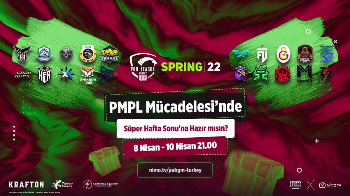 PMPL’de 2. Süper Hafta Sonu heyecanı başlıyor! 🏆

Bu nefes kesen mücadelede hemen yerini al ve akşama hazırlan!
Uçak kalkıyor! ✈️

📺nimo.tv/pubgm-turkey
⏱21.00

<a href="/PUBGM_TR/">PUBG Mobile Türkiye</a> 

#NİMOTV