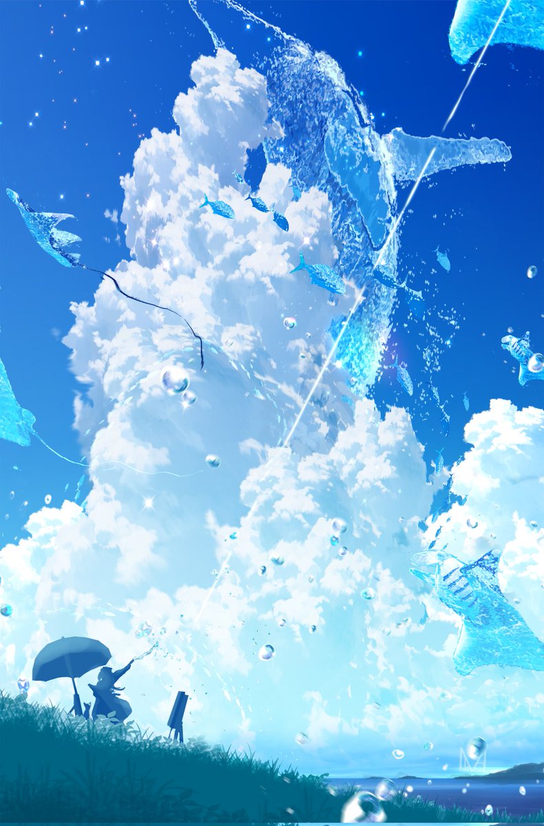sky cloud scenery outdoors blue theme grass blue sky  illustration images