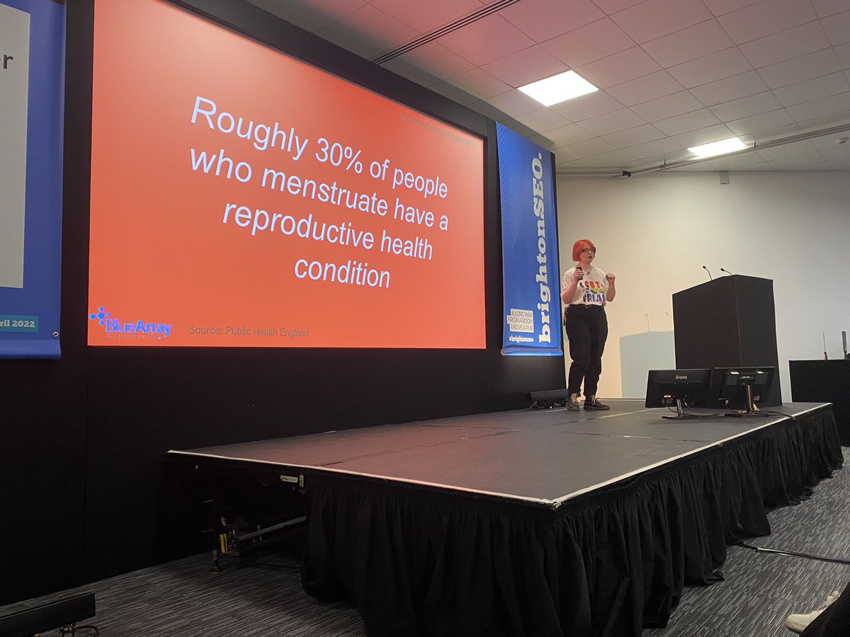 First ever #BrightonSEO and <a href="/chloeivyroseseo/">410: Gone</a> didn’t disappoint for my first talk 🤩🩸 So inspiring and such an important topic!!