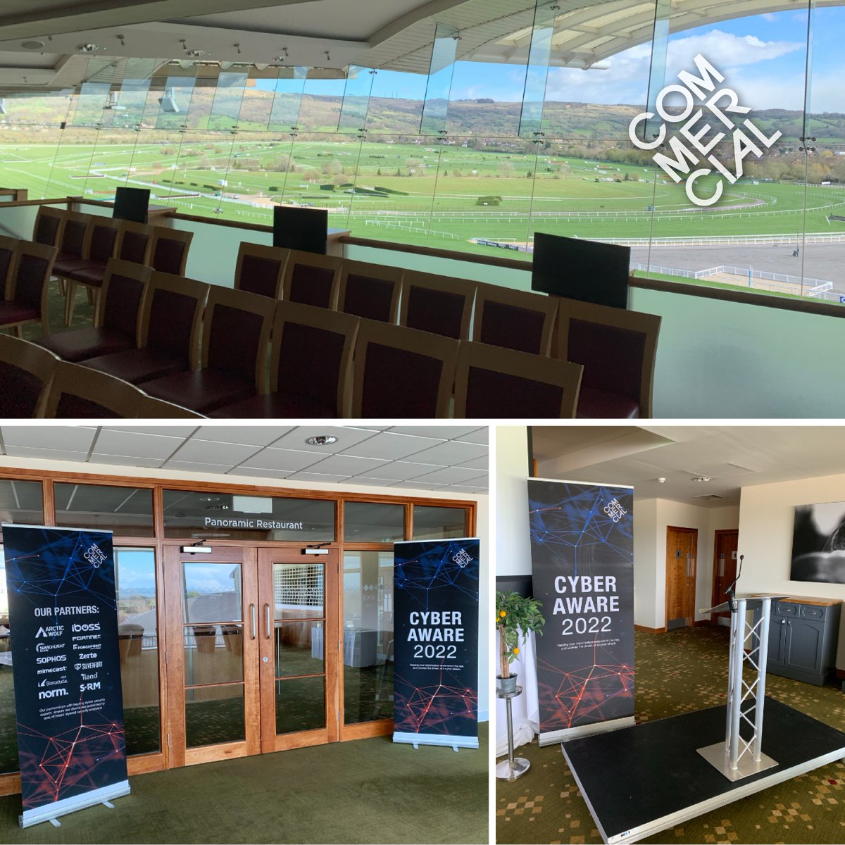A fascinating morning so far at our Cyber Aware 2022 event at Cheltenham Racecourse.

Still time to get involved and live stream the afternoon session, register here: infozone.commercial.co.uk/events/mit-apr…

#cybersecurity #CommercialbyNature