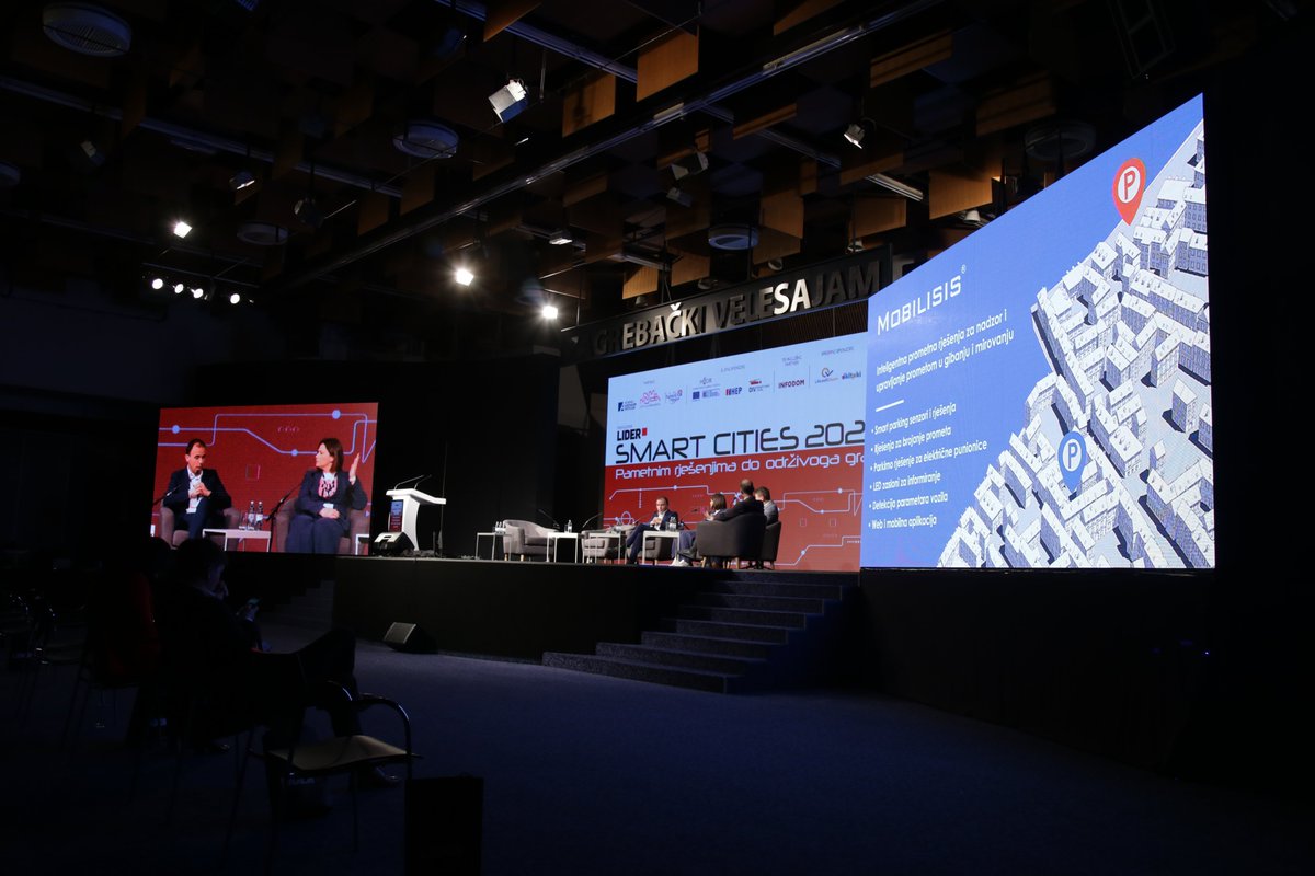 Mobilisis's tweet photo. We attended the "Smart cities" conference which has been organized for the 8th year by the magazine Lider. The conference was held in the Congress hall at the Zagreb Fair, where our ITS team presented MOBILISIS intelligent traffic solutions. https://t.co/gmETwsxRe5
