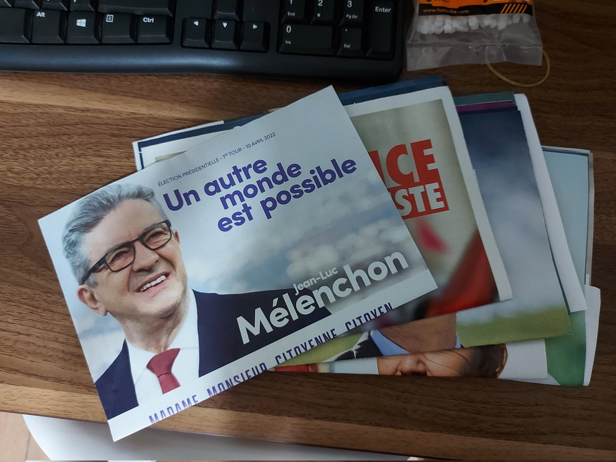 Je ne sais pas où en est la distribution en France. Mais c'est arrivé aux Philippines. #Elections2022 #Melenchon2dTour