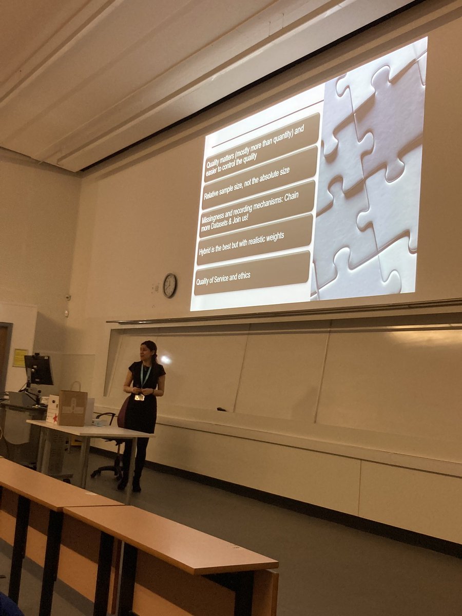 GISRUK's tweet image. Data quality matters over quantity. @AnahidBasiri tells us about their work to understand #missingness in spatial data 🗺❓