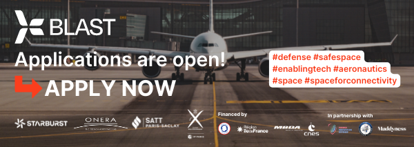 You are an entrepreneur, researcher or start-up in the fields of aeronautics, space or defense? 
The BLAST program is for you! #Entrepreneurship #Fundraising #Bootcamp #Mentoring #TechnologicalDevelopment, #IntellectualProperty, 
Apply here 👉 cutt.ly/JDLhP4u