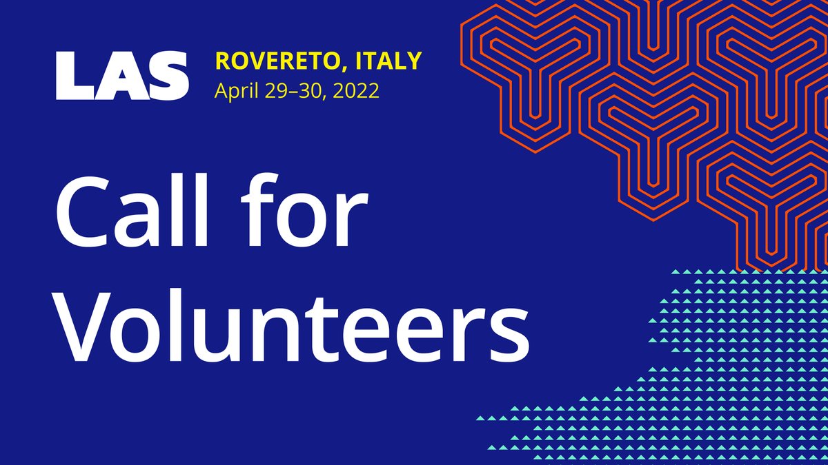LinuxAppSummit's tweet photo. 📣Open Call For Volunteers📣
Would you like to participate at LAS as a volunteer?Register here: https://t.co/e3EvQfacUb https://t.co/rnmauwlmTZ