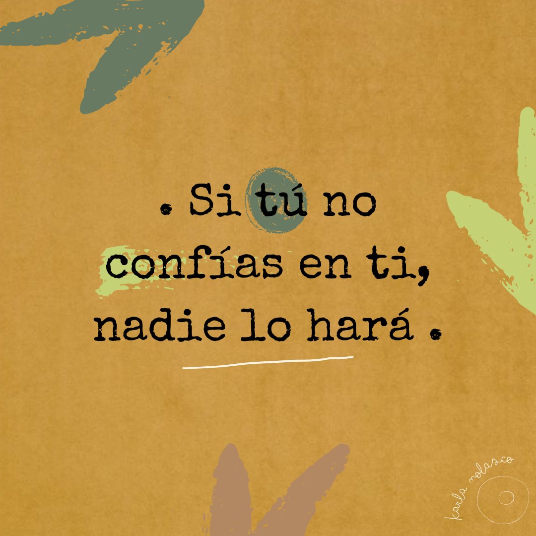 karlanolasco_'s tweet photo. | DÍA ☀ |

PARA MÍ:
Para confiar en los demás, tienes que confiar «en ti» primero.

#viernes #espiritualidad #crecimientopersonal #cambio #disruptivo #motivacion #arte https://t.co/R7ZvmwBTl0