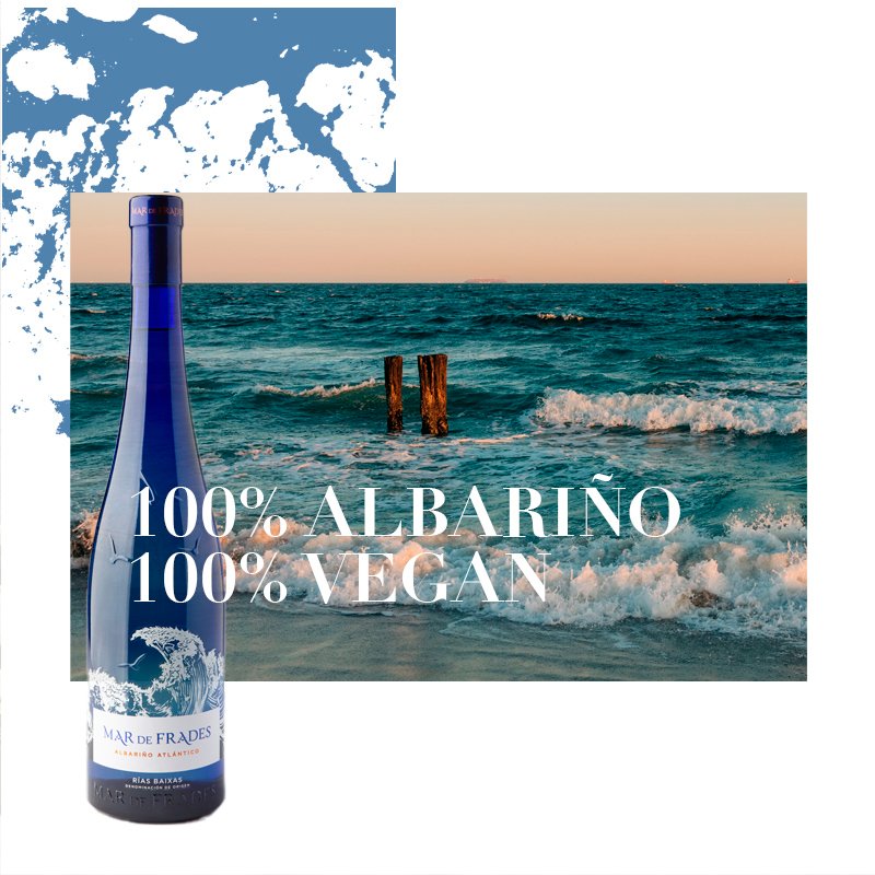 Comment an 💙 if you knew that our albariño is 100% albariño and is also vegan.

#MardeFrades #Albariño #DoriasBaixas #vegan