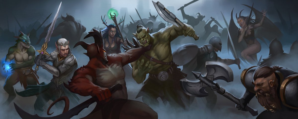 HeroesChained's tweet photo. 🔥 THE BATTLE RAGES! 🔥

🏹In the heat of battle, Heroes hold their ground against the evil armies of Oblivion!🪓

🧙‍♂️⚔️🧝‍♂️ 

 #NFTGaming #GameFi #Blockchain #NFTs #Artwork https://t.co/HaaXr59g59