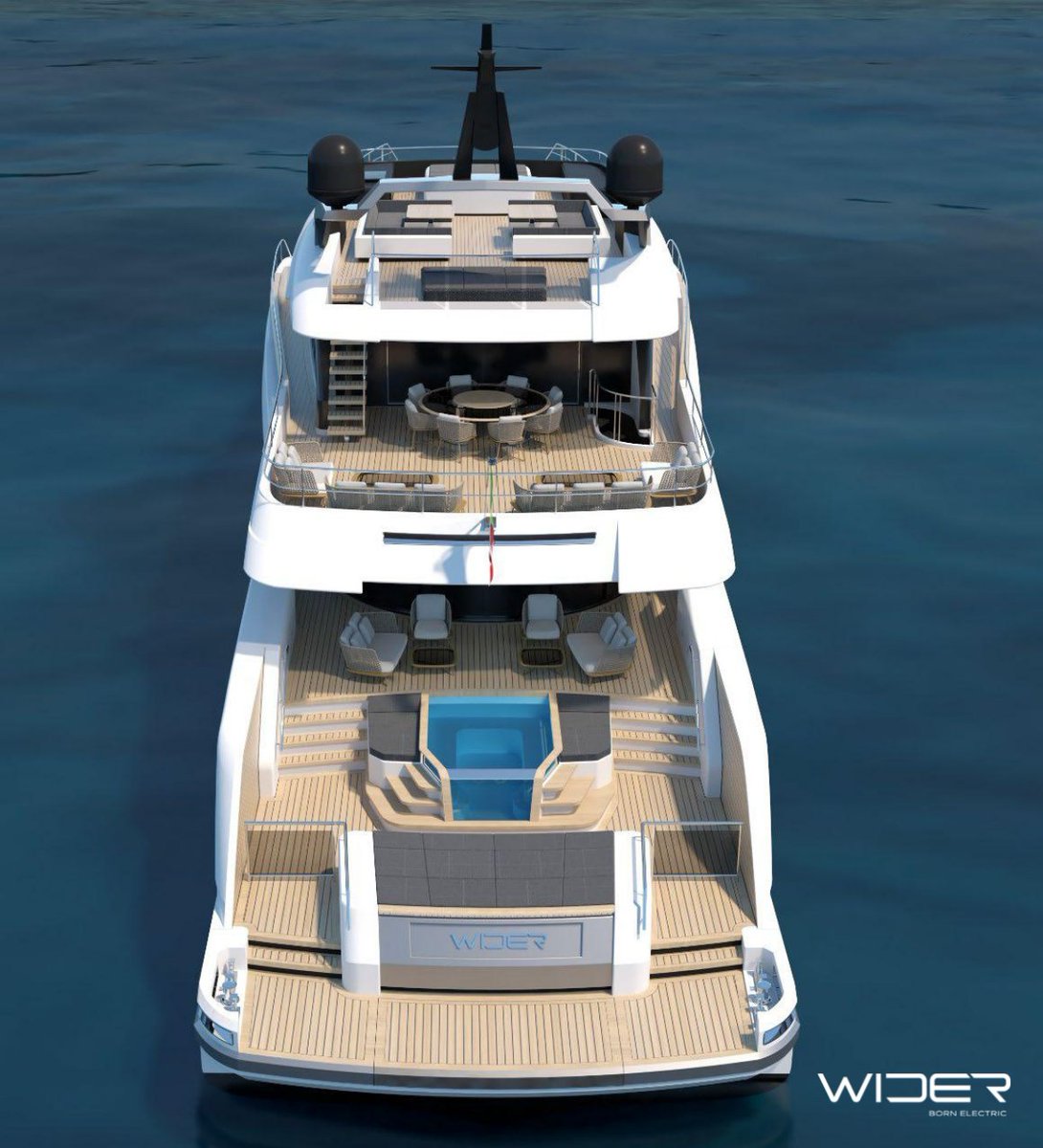 WIDERYACHTS's tweet photo. 90 smq of pure relax with direct access from the large and bright living area. This is Wider 170.
Discover more at https://t.co/tXxTN2BGjp

#bornelectric #zeroemissionmode #teamwider #greenyachtingpioneers #hybridyachts #yacht #superyacht #yachting #yachtlife #hybridtechnology https://t.co/R0voKLy5WP