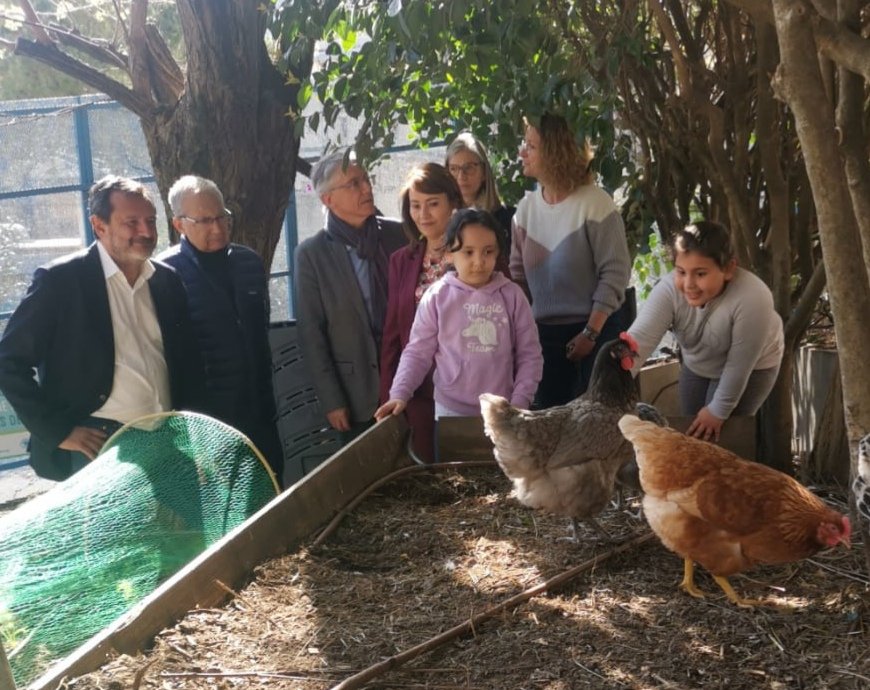 Bravo à l'école René Cassin lauréate des Trophées de l'Environnement de la @VilledeNice avec le projet 'un poulailler à l'école'. Une action qui vient compléter le jardin potager et une démarche globale eco-responsable portée par les enseignants, les enfants et leurs parents 🐔🥚