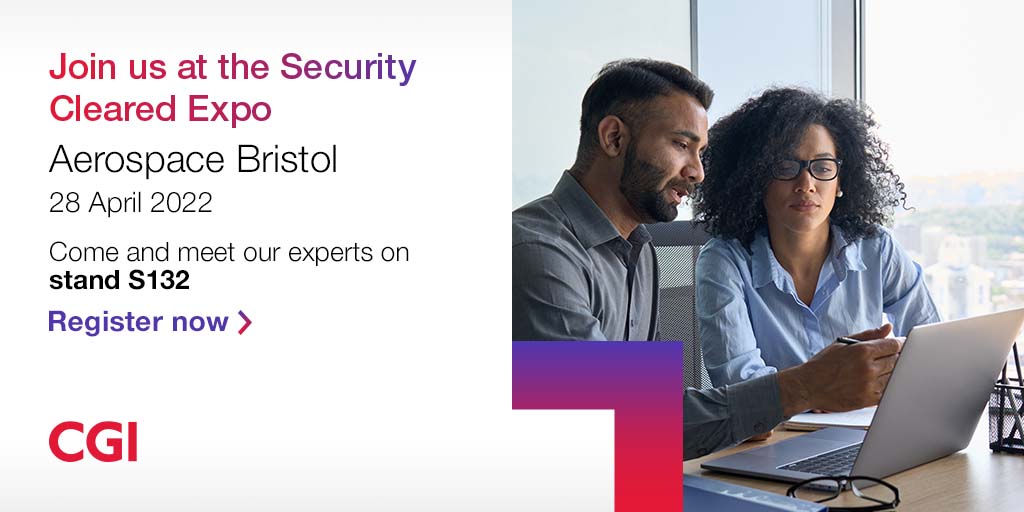 CGI UK Careers (@cgi_uk_careers) on Twitter photo We help our #Space, #Defence and #Intelligence clients to solve complex technical challenges with #secure, end-to-end IT solutions. Interested in working for us? Join us at the <a href="/SecurityCleared/">SecurityClearedJobs</a> Expo Bristol on 28 April bit.ly/362dw2l #SCExpo #BePartOfOurStory #WeAreCGI We help our #Space, #Defence and #Intelligence clients to solve complex technical challenges with #secure, end-to-end IT solutions. Interested in working for us? Join us at the <a href="/SecurityCleared/">SecurityClearedJobs</a> Expo Bristol on 28 April bit.ly/362dw2l #SCExpo #BePartOfOurStory #WeAreCGI