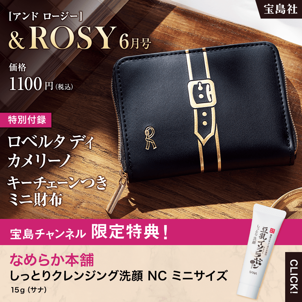 正規販売店】ロージー付録(2022.6)チェーン付きミニ財布 折り財布