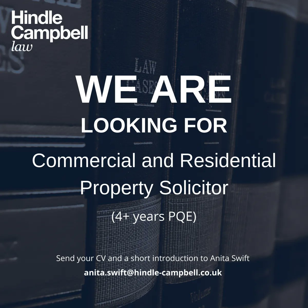 HindleCampbell's tweet photo. We have an excellent opportunity available for an experienced Commercial and Residential Property Solicitor!

To apply or register your interest, please email Anita Swift at anita.swift@hindle-campbell.co.uk.     

Swipe to discover more about the role ➡️ https://t.co/Z8ujWU8TeB