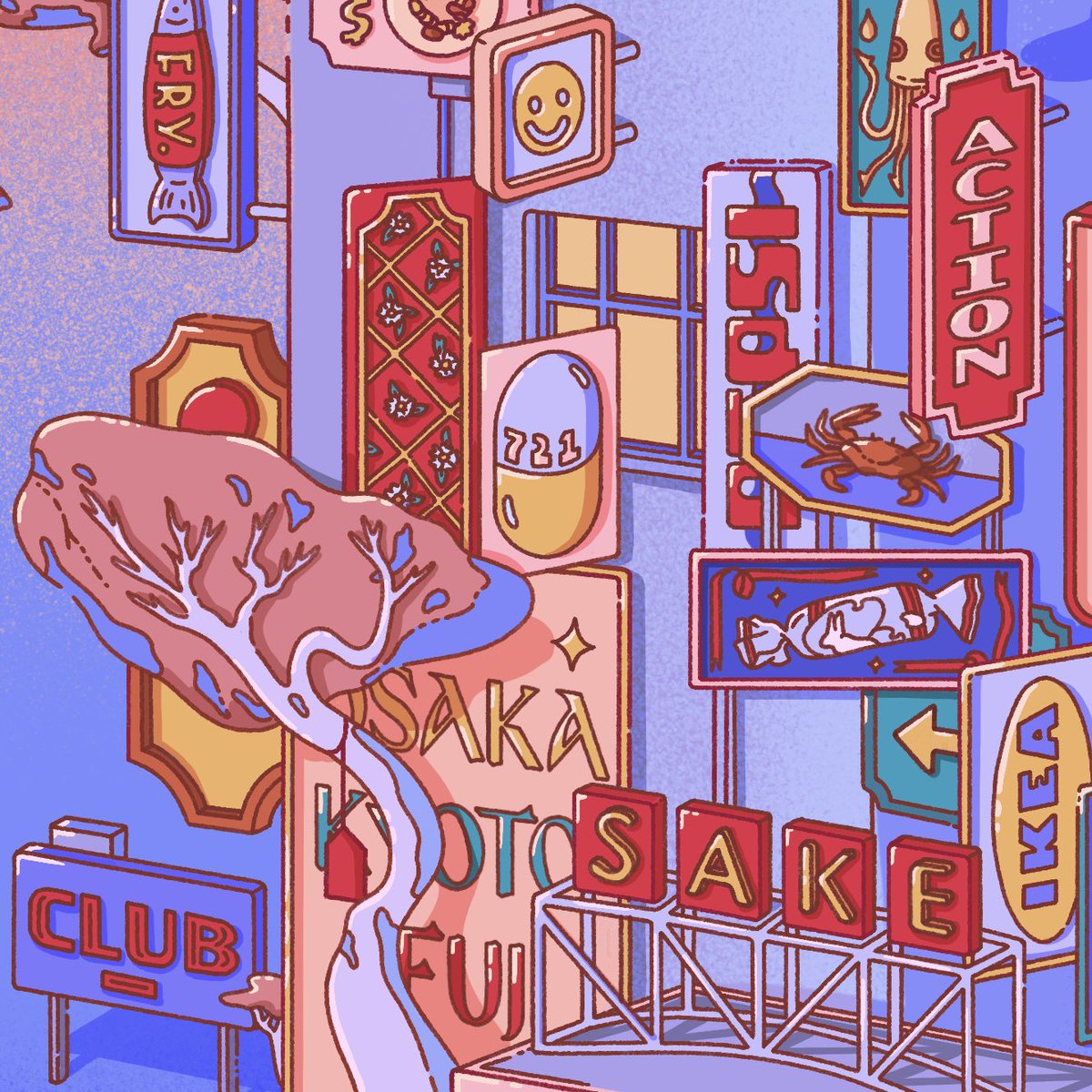 laurenleely's tweet photo. Forest of Consumables. This is just a fragment of the full drawing. Adding last touches! 🌝✨ https://t.co/ofeKrDVKDV