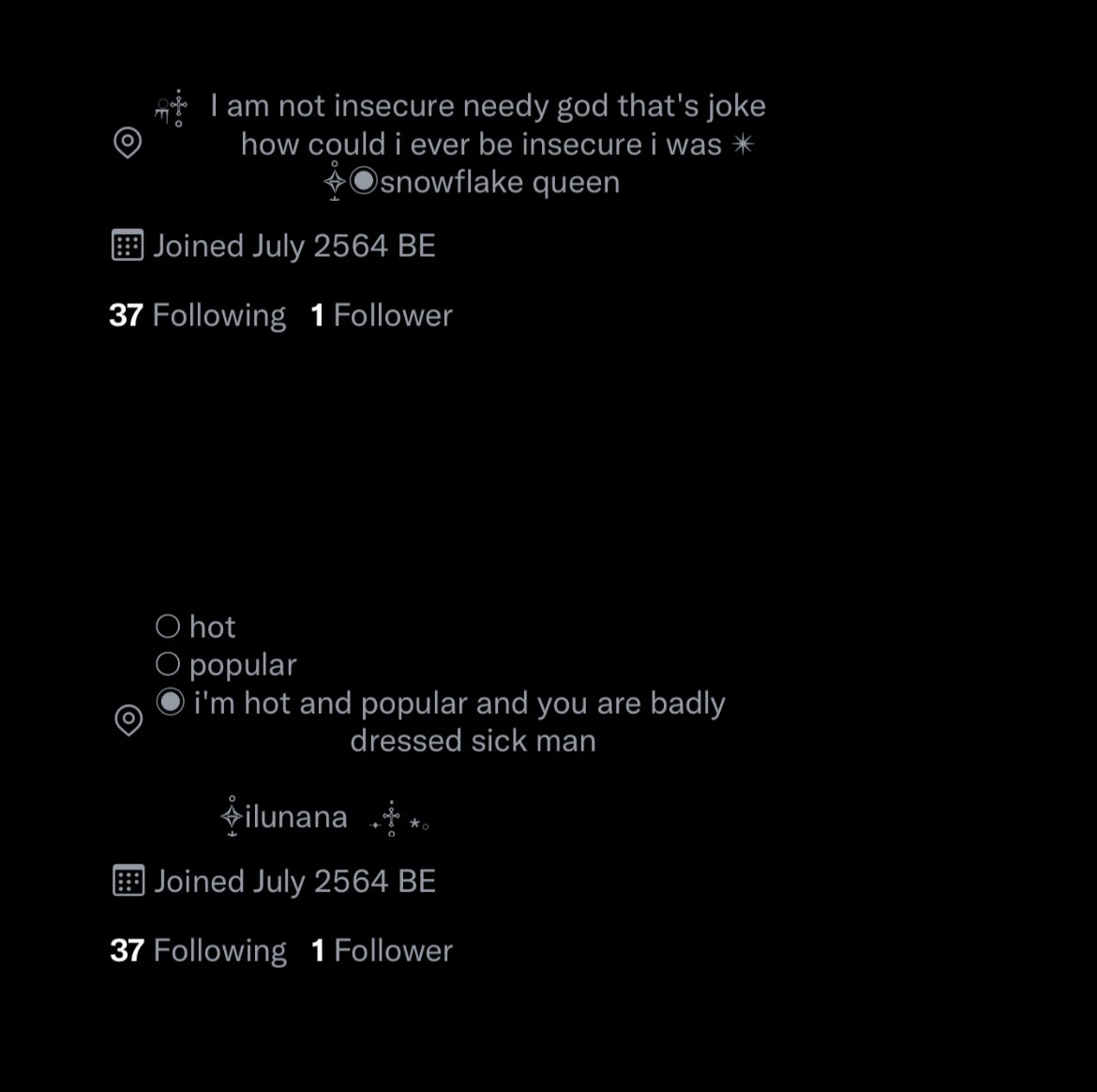 𓈒 all 6 baht ( 2 set ) ฟอร์มละ 3฿ 𓈒
mt 1 , 2 , all
❤︎ free for first mt
mention or dm✅
𓈒 can edit text only 𓈒