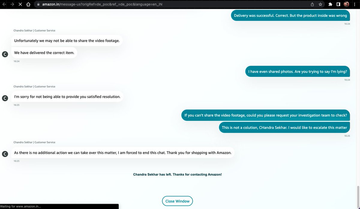 kalidasshenoy's tweet photo. @AmazonHelp Hi Kesha,

The solution was not satisfactory. I would like to escalate this further https://t.co/fO2J8cM7Mg