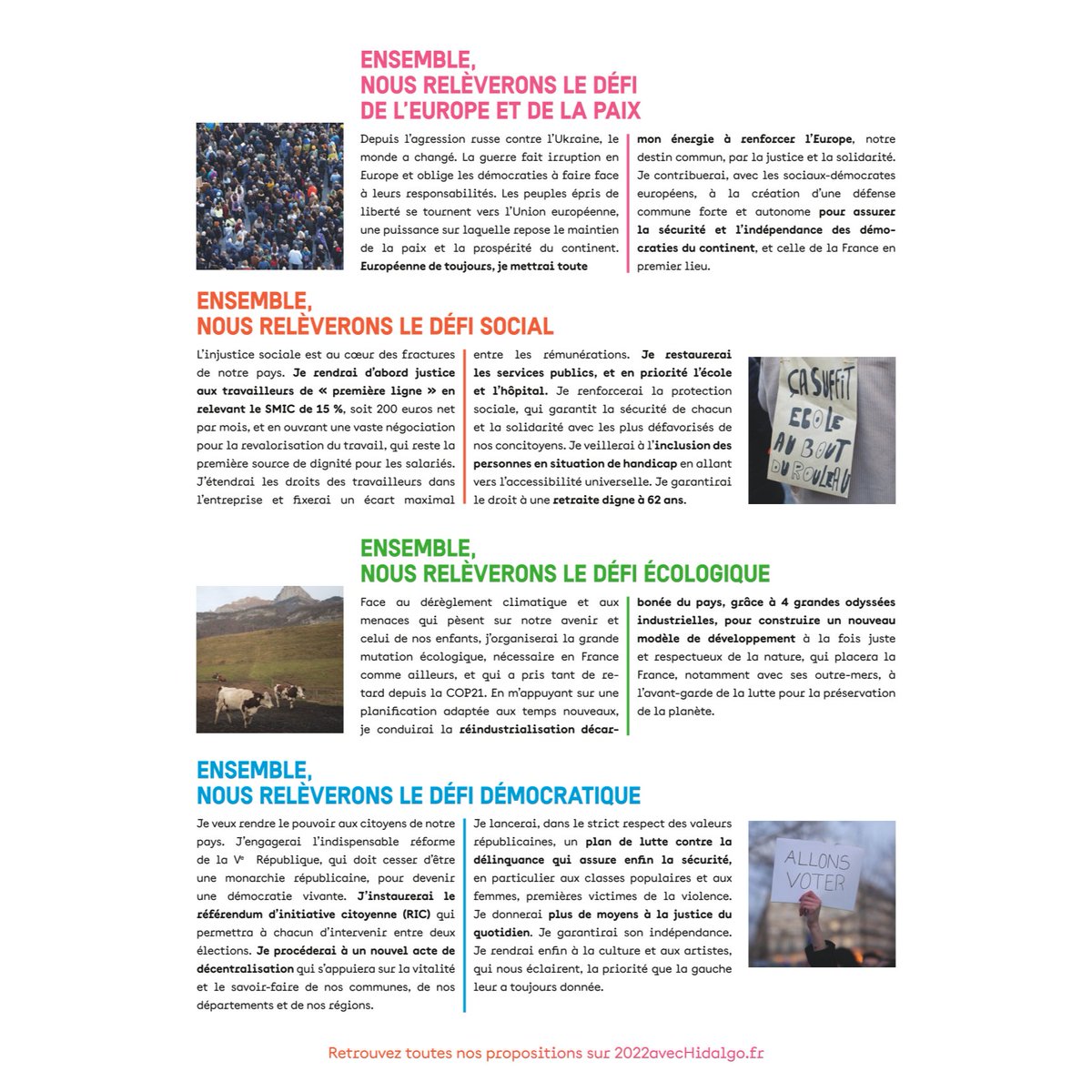 psarrageois's tweet photo. Par cette profession de foi de 4 pages, notre candidate @annehidalgo a souhaité s'exprimer directement auprès de vous. Bonne lecture et bon vote ce dimanche ⬇️ https://t.co/jGwvIlZyjA