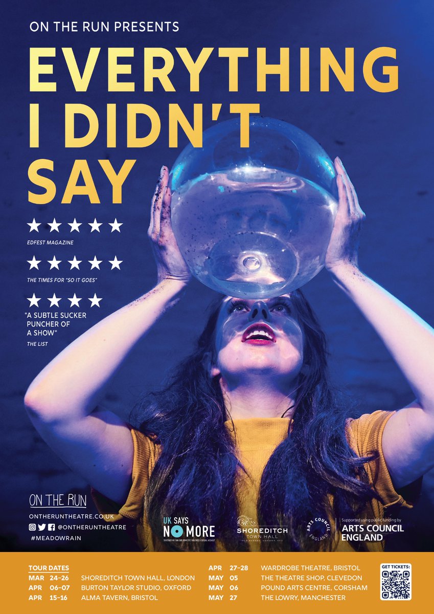 ontheruntheatre's tweet photo. We had a chat with @bristol247 about the impetus and evolution of 'Everything I Didn't Say', finding the lightness within dark subject matter, collaboration, and the opportunities afforded by moving to #Bristol.
https://t.co/yqJJy9ZGcr https://t.co/KPaM69rVtx