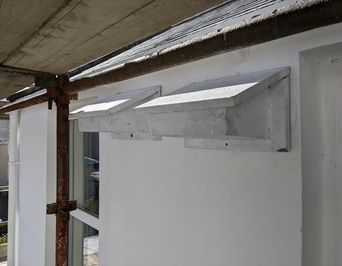 ManxNatureMan's tweet photo. @manxnature are working with property owners in #Peel to make our hometown #swiftready! #Swift typically arrive back from Africa around the 1st week of May & nest in crevices in buildings. Renovations can block access to their traditional nesting sites so boxes are a great help๐ https://t.co/r5uZpmg6k1