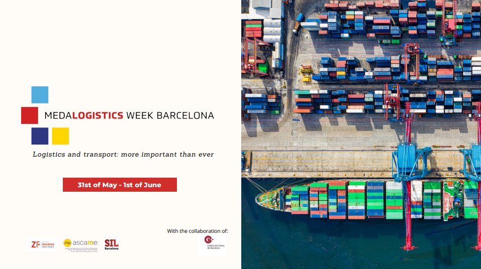 ascameorg's tweet photo. #MEDALOGISTICS | The #DigitalRevolution in the Mediterranean needs of a regional value chain & #collaborative logistics. Want to learn more?
#SaveTheDate for the 18th Mediterranean Logistics & Transport Forum next MedaLogistics Week, inside #SIL2022!
👉 https://t.co/7adqL8dz11 https://t.co/dQt3siuztz