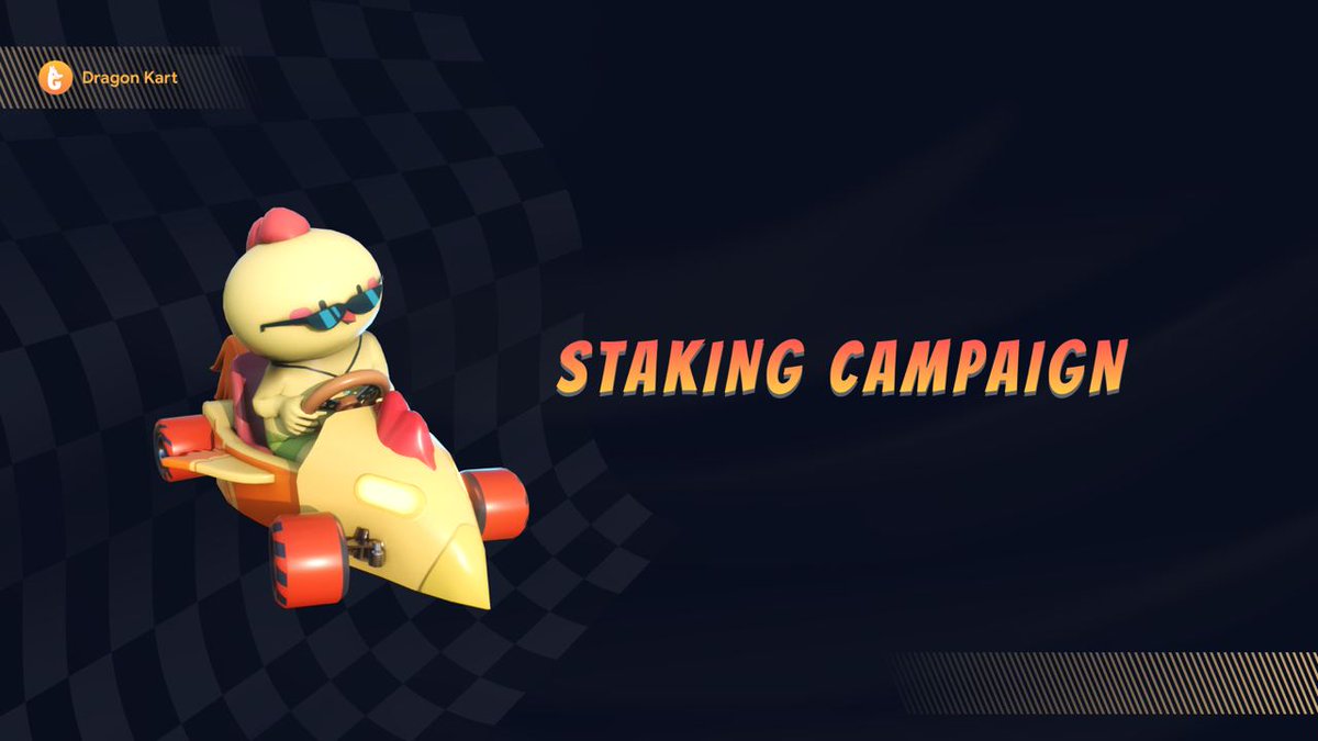 📣Dragon Kart Staking📣

An exciting update is coming closer! You can earn the highest staking rewards possible by staking KART and support the #DragonKart ecosystem 🚀🚀🚀

⏰Time: 12:00 PM (UTC), April 10th, 2022

🎉The instruction of staking program will be announced soon!