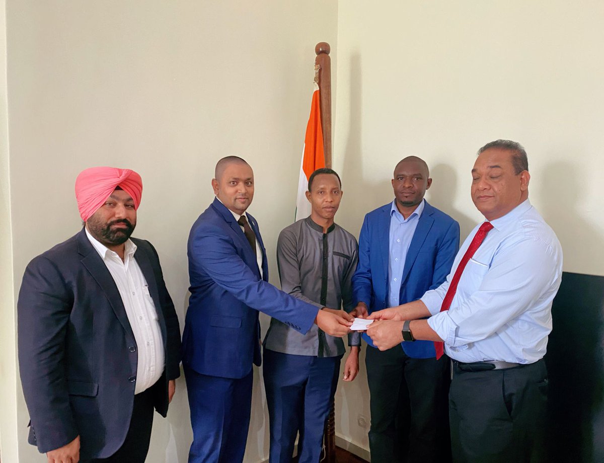 High Commissioner along with Country Mngr-WAPCOS gave an orientation &amp; handed over tickets to 1st batch of RAB,GoR officials traveling to India for M.Tech from <a href="/iitroorkee/">IIT Roorkee</a> as part of Capacity Building Programme sponsored by <a href="/wapcosofficials/">wapcosofficials</a> under GOI LOC <a href="/dpa_mea/">DevelopmentPartnershipAdmn_MEAIndia</a>