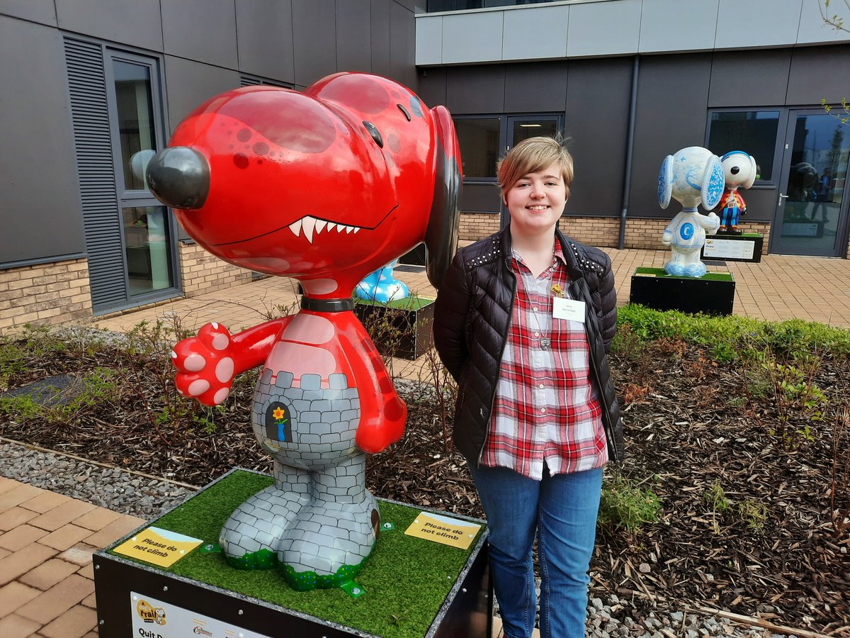USWcomms's tweet photo. Illustration students @UniSouthWales @USWCreative have designed some of the amazing Snoopy sculptures for @ADogsTrail which launches today in Cardiff, Caerphilly and Porthcawl! @DogsTrust 
https://t.co/AUBfoZSTxD https://t.co/97B1eQuCwo