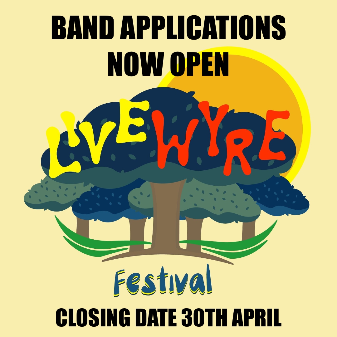 BAND &amp; ARTIST APPLICATIONS NOW OPEN for this years Event!

All music genres considered.

RT welcome.

DM us for more details...

#livemusic #festival #musicfestival #indiemusic #wyreforest
