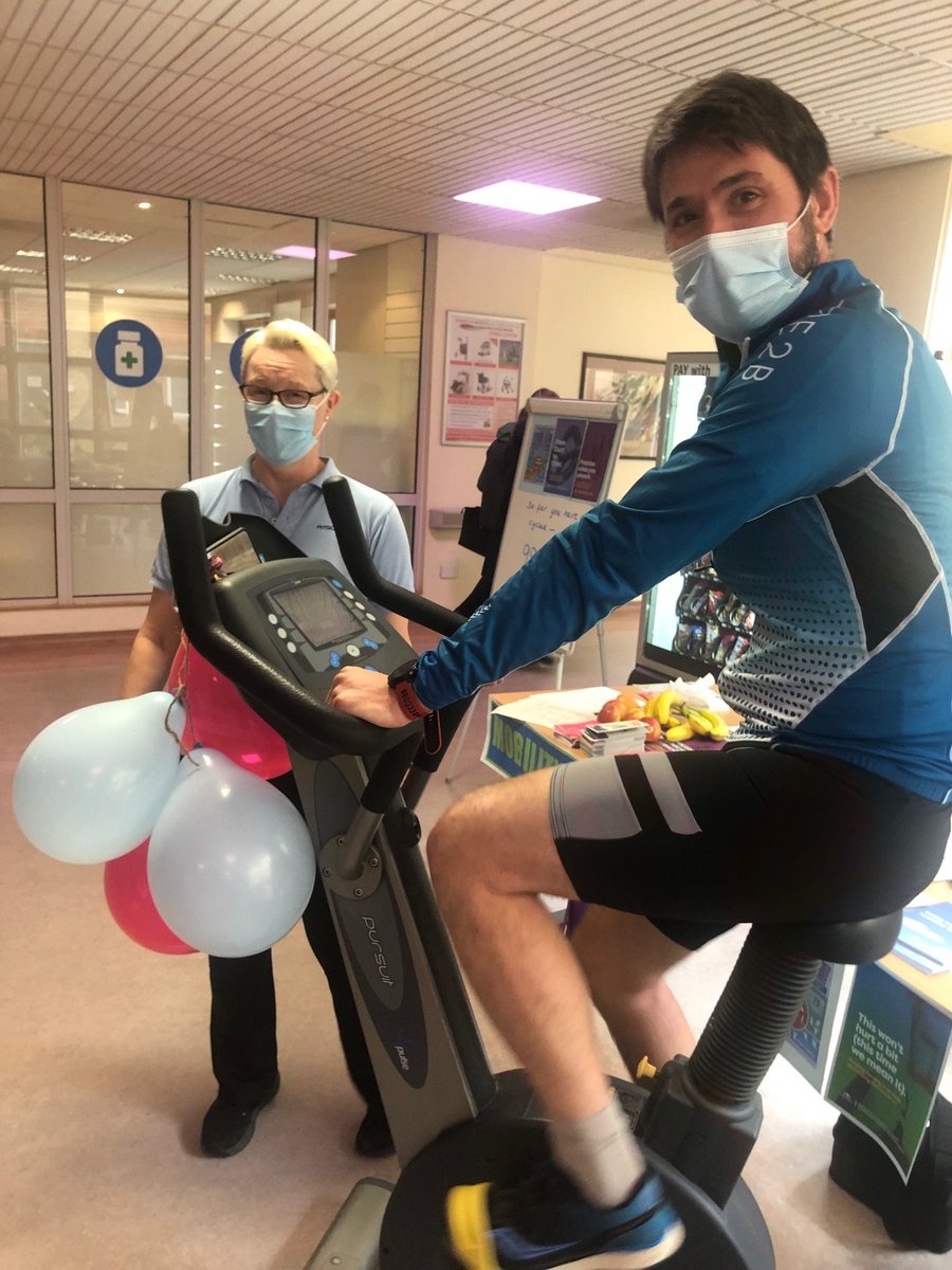 drlhodgson's tweet photo. #mobilityathon our icu consultant paddy relaxing after a hard week on the unit @UHSussexWest_CC @UHSussex https://t.co/LcLQjij2DR