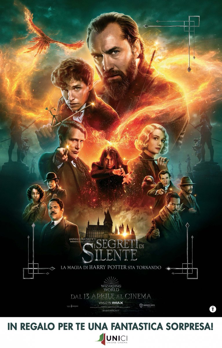 MultisalaR's tweet image. Animali Fantastici: i segreti di Silente! nelle nostre sale con un regalo per voi #unci #animalifantastici #harrypotter cinemadiroma.it