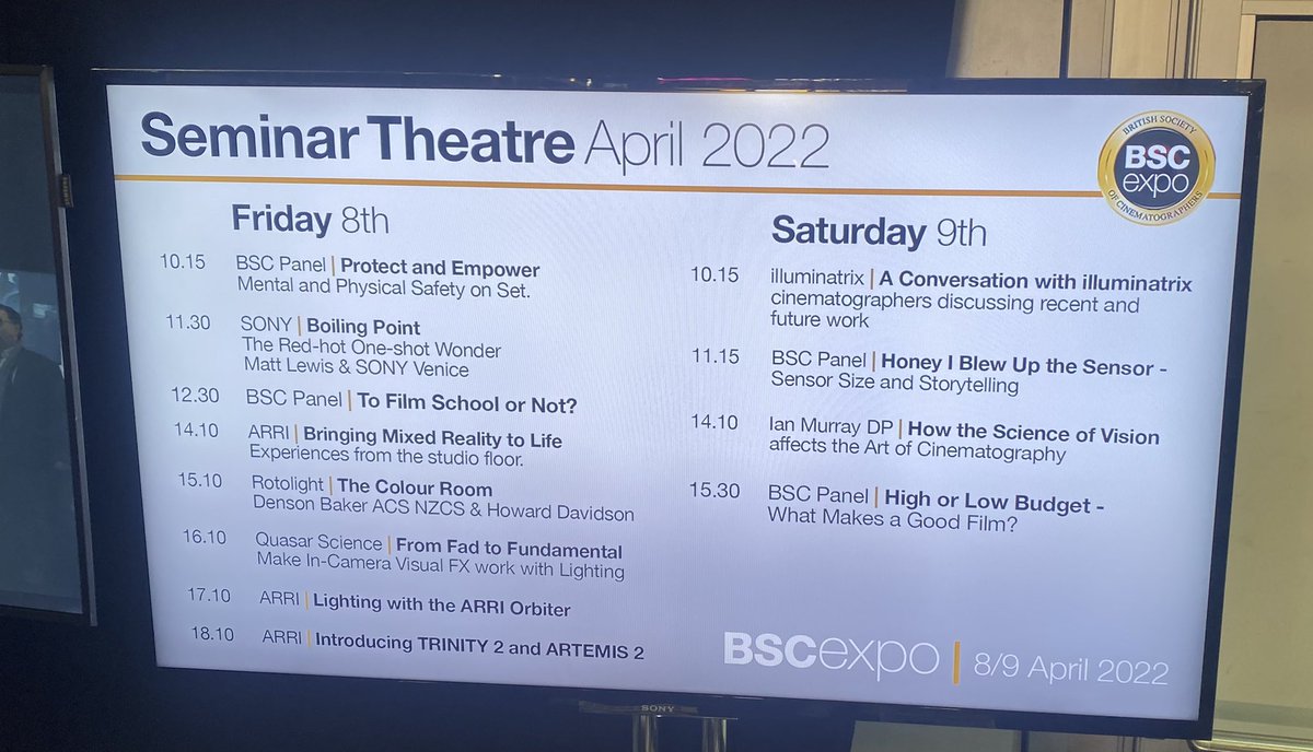 The Seminar Theatre is filling up <a href="/BSC_EXPO/">BSC_EXPO</a> #bsc2022