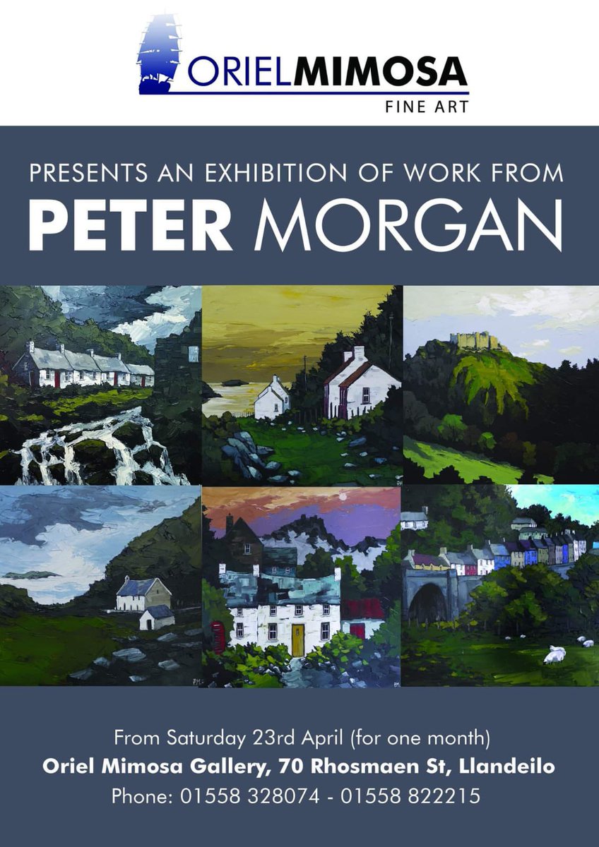 Hi all. It’s official - I’ll be there on the 23rd April #peterdmorgan #welshart #artwork #welshcraft #welshartist #llandeilo #llandeiloshopshop #welshgallery #gallerywall #artcollector #collectingart #carmarthenshireartist #pembrokeshireartist #loveart #lovepainting #happy