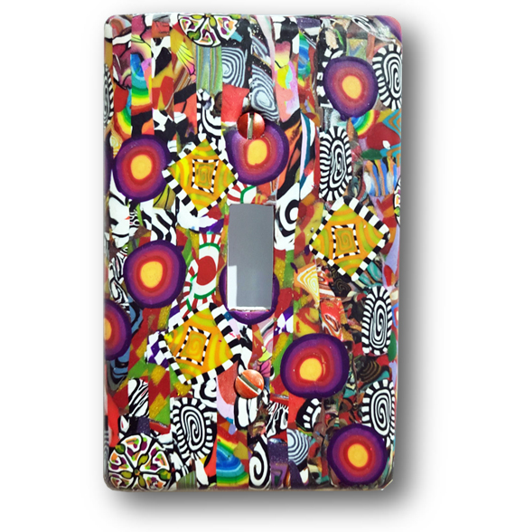Decorating your home with one-of-a-kind items like this polymer clay light switch plate is easy through our online auction. Crafted and donated by one of our teaching artists, find this and more by signing up for the FREE here: secure.qgiv.com/event/breannas…