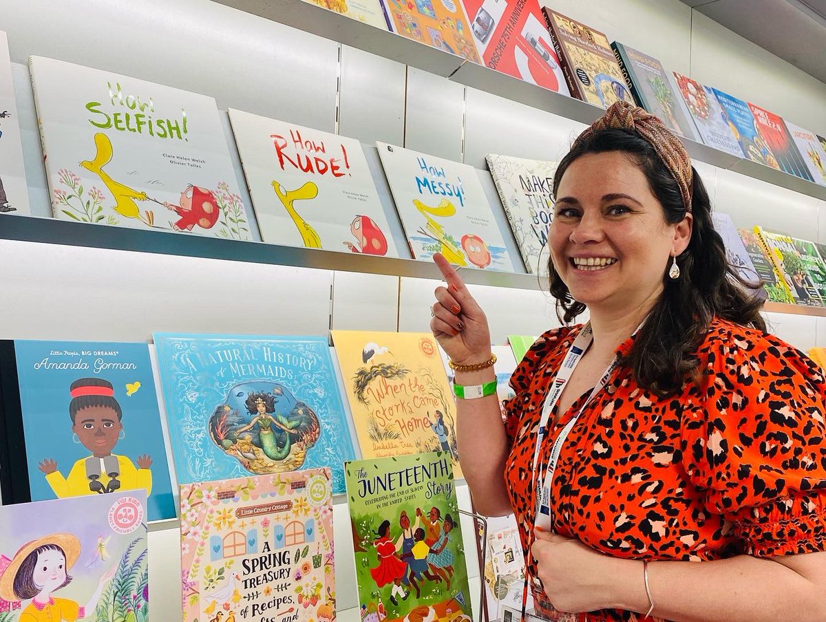Thank you to @QuartoKids @TheQuartoGroup for letting me crash the Quarto stand at #lbf22 to take a photo of our #dotandduck books side by side, all illustrated by the incredibly talented #OlivierTallec #picturebookauthor #kidlit #writingcommunity #londonbookfair @LondonBookFair