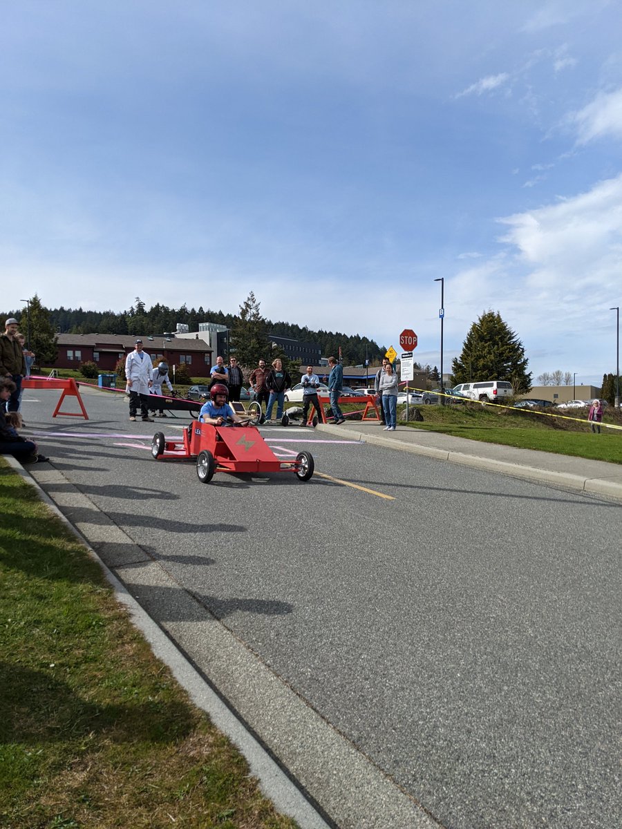 BrianD_VIUEng's tweet photo. #Soapbox racing with the @VIUniversity #integrated #engineering #technology and engineering #transfer programs.  Thxs to all the sponsors @VMACAir, MNP, Lewkowich Eng, Cascara Eng, Rocky Point Eng, Koer &amp; Associates, Newcastle Eng, and Cascara Consulting! https://t.co/hpGK6iLZdf https://t.co/QSdpZgdccx