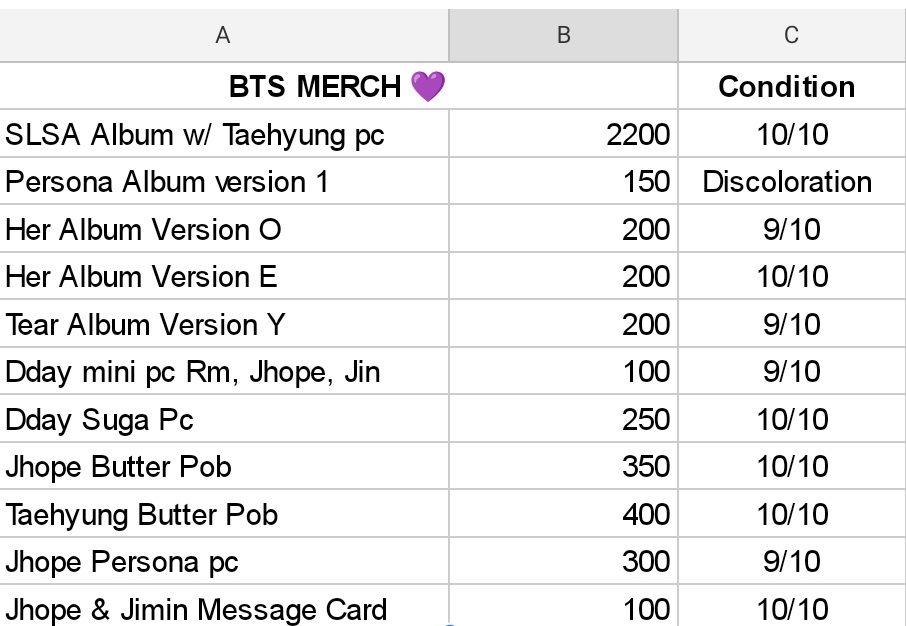 ShookiesPh's tweet photo. WTS LFB BTS Onhand

💵 MOP: GCash
📦 MOD: GGX/SDD

DM to avail~

Check the pic for the prices 😊

#btsmerchonhand #btsunsealedalbum #btspc https://t.co/5lr4XrmrU0