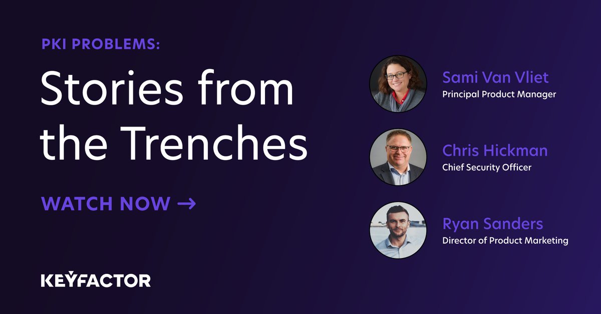 Keyfactor's tweet photo. Watch seasoned #PKI experts share insights and shed humor on the ups and downs of working with PKI while a live comic artist brings the conversation to life by illustrating what is said in real time. Check out our on-demand webinar:
https://t.co/GfJfkS5CKz
#PKIProblems #PKISaaS https://t.co/K3YGoy5CGb