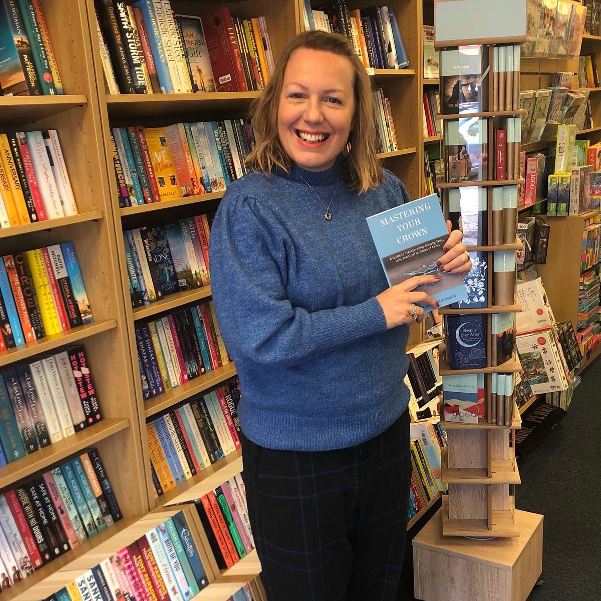 egmasteringme's tweet photo. So proud that ‘Mastering Your Crown: A Guide to Transforming Anxiety, Fear, Loss and Grief in Times of Crisis’ is now being physically stocked in a real book shop! Thank you… The Wellfield Book Shop in Cardiff, for making this authors dream come true 👑🙏👑 @WellfieldBooks1 https://t.co/zbNMLgltaS