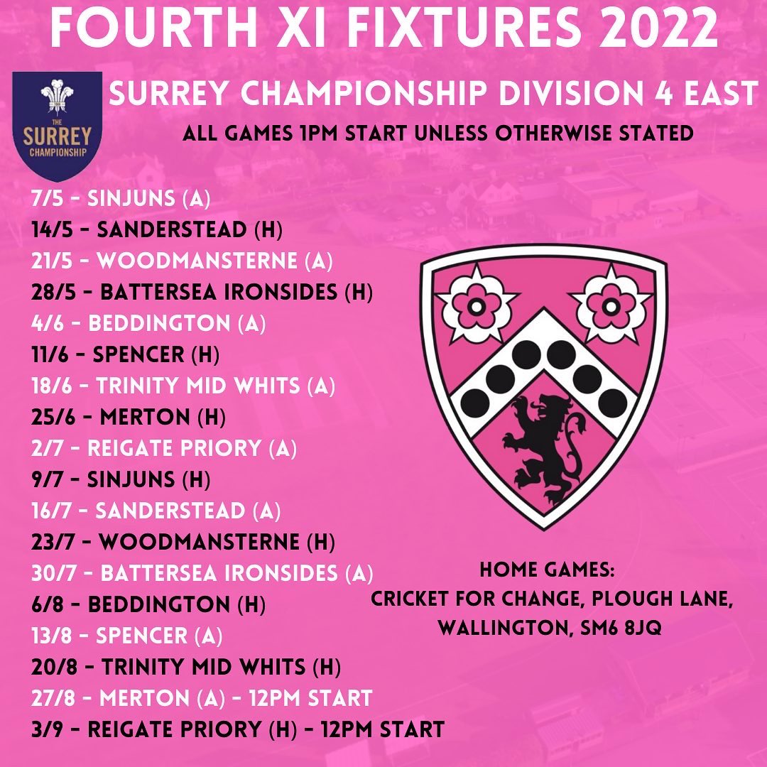 Purley Cricket Club (@purley_cc) on Twitter photo Looking forward to the <a href="/SurreyChamp/">AJ Sports Surrey Championship</a> season. Here’s the schedule for each of our 4 sides <a href="/PurleySC/">Purley Sports Club</a> Looking forward to the <a href="/SurreyChamp/">AJ Sports Surrey Championship</a> season. Here’s the schedule for each of our 4 sides <a href="/PurleySC/">Purley Sports Club</a>