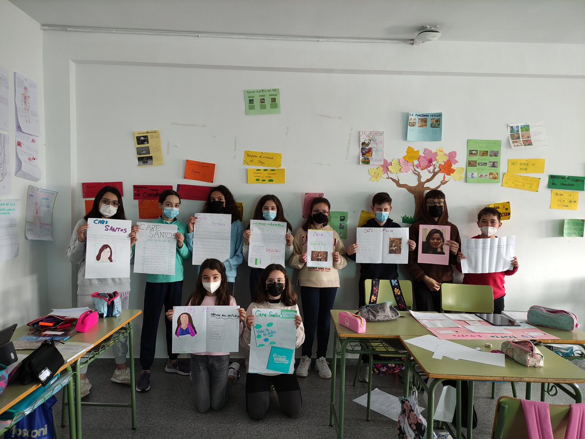 san_calasanz's tweet photo. El CEIP San José de Calasanz @san_calasanz de Fuente del Maestre, celebra el #Encuentrosautor_Ex con Care Santos. Encuentro facilitado por @Junta_Educacion , dentro de la iniciativa "Encuentro con Autores".
@CPR_Zafra  @c_rebex  @LibrariumE https://t.co/cUt7qlgB2b