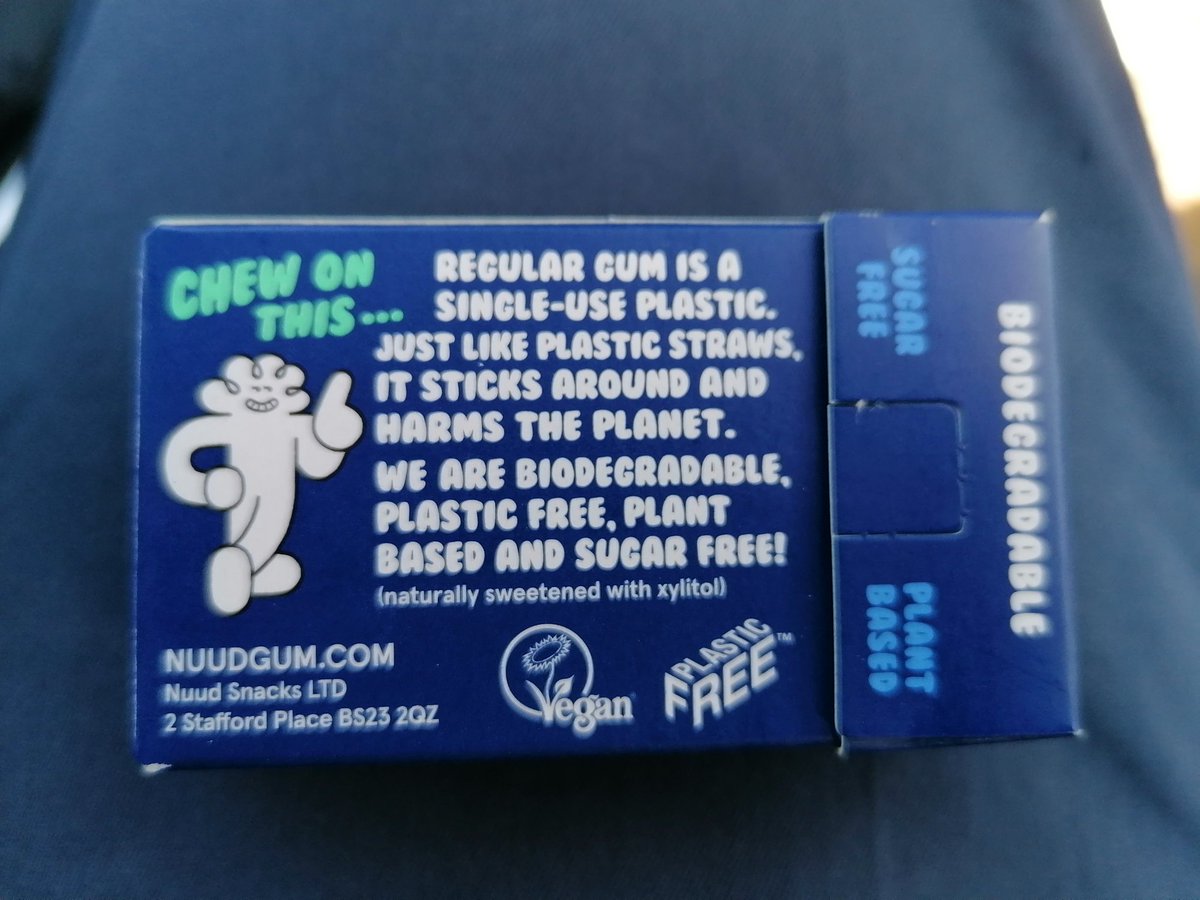 TheChefJezB's tweet photo. OMG #sustainable chewing gum. Right up my street 😊👍

#Sustainability #lookaftertheplanet #sustainableliving https://t.co/0bUEI8mUqs