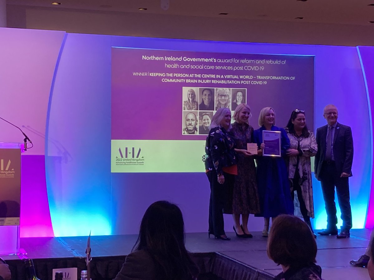 aveenpt's tweet photo. Congratulations CBIT winners of the NI award for reform and rebuild of HSC post Covid-19 at the ⁦@AHAwards⁩  ⁦@setrust⁩ https://t.co/o1Ptfe8vgf